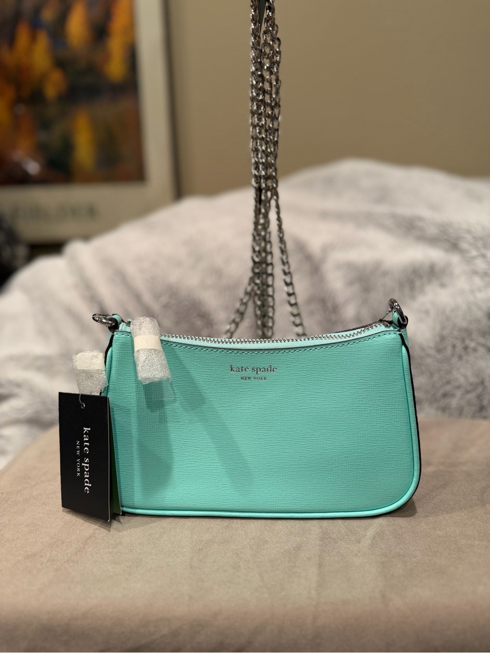 kate spade mint green Mini Chain Shoulder Bag